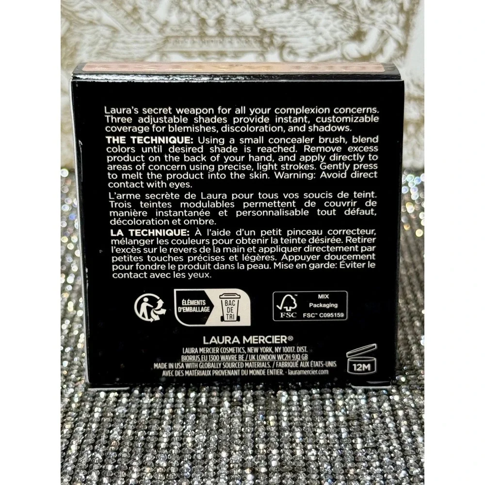 New Laura Mercier Secret Camouflage Concealer Palette Shade 03 Full Size NIB